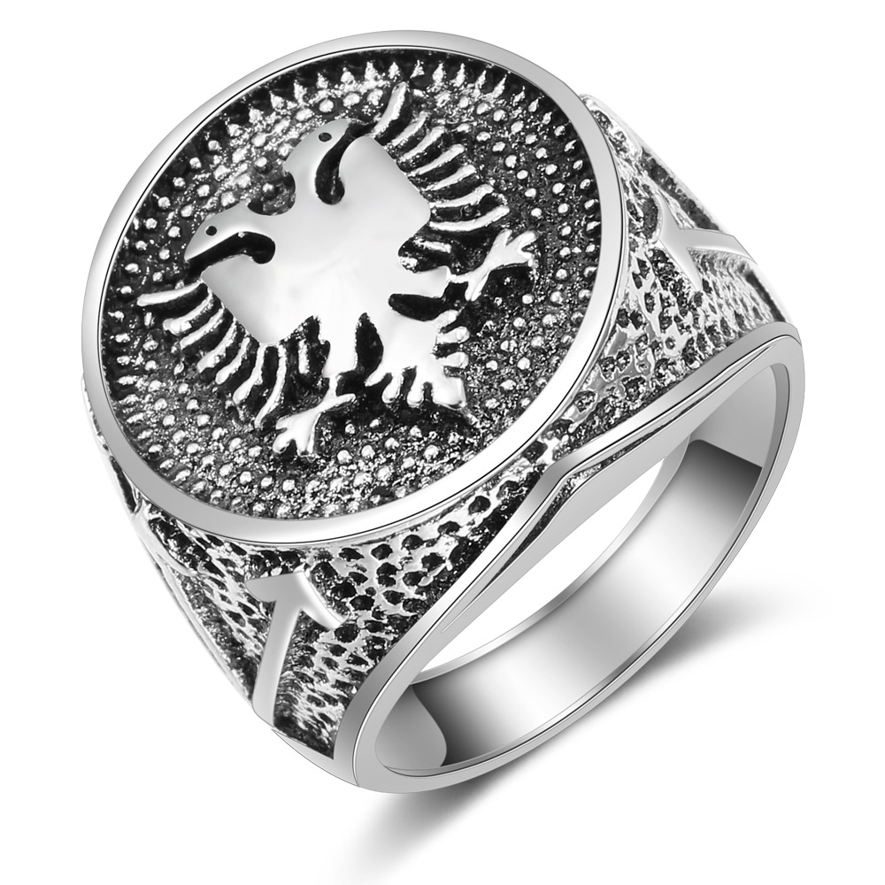 Ethnic Fashion Logo - WANGAIYAO Anillo de águila de doble