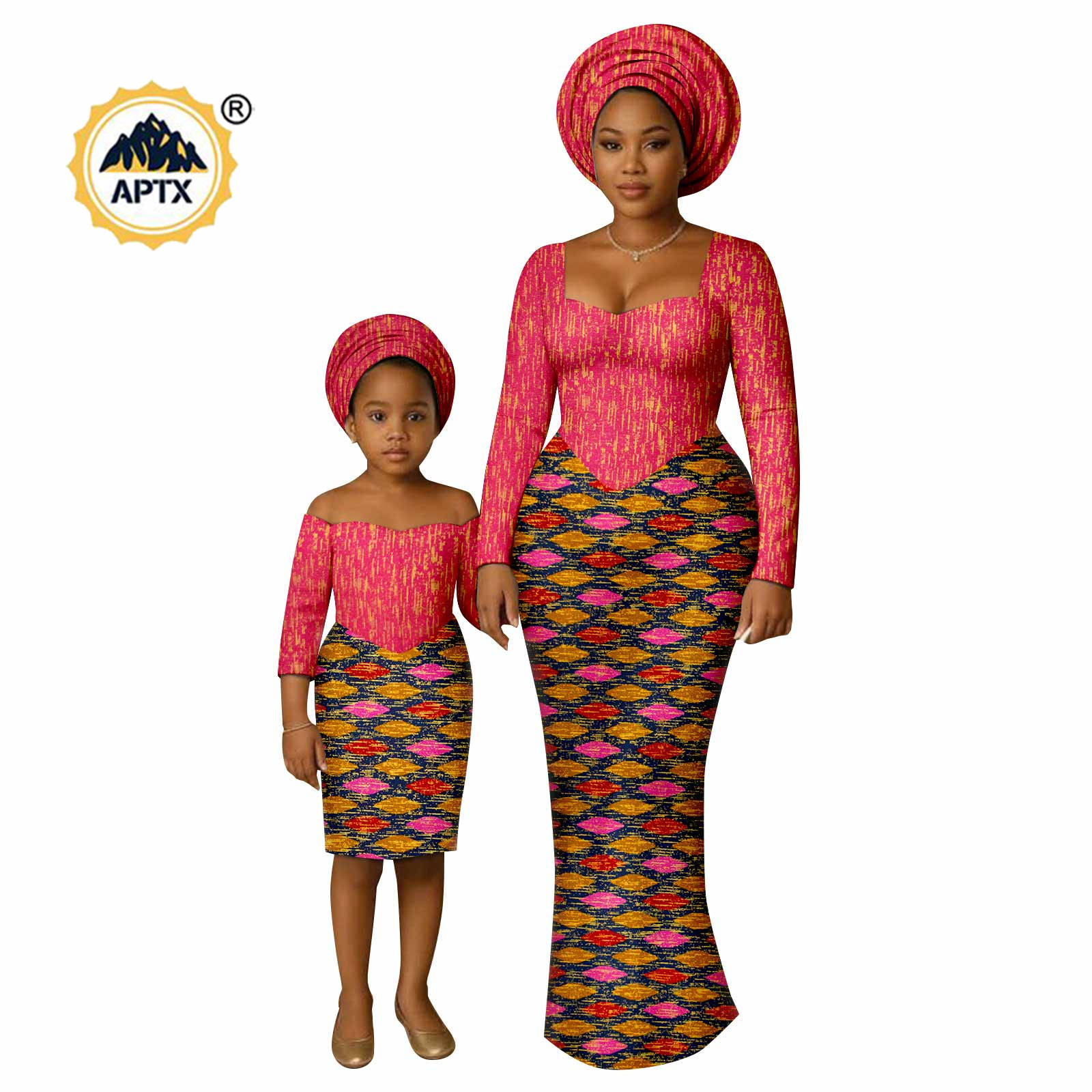 African Ankara Print - Vestidos largos con estampado africano para