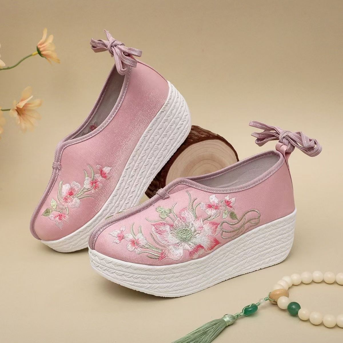 Zapatos de cuña de estilo étni - Ethnic Style reseña y precio
