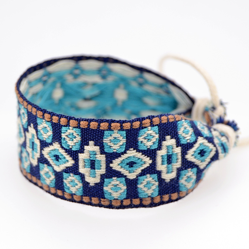 Pulseras de algodón y lino tej - Ethnic Fashion Brands reseña y precio