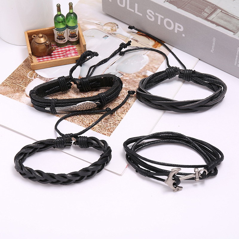 Pulseras de cuero de ala de en - Ethnic Fashion Pk reseña y precio