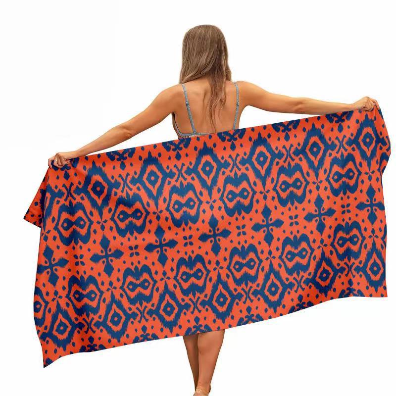 Toalla de Playa con Estampado  - Ikat Woven Fabric reseña y precio