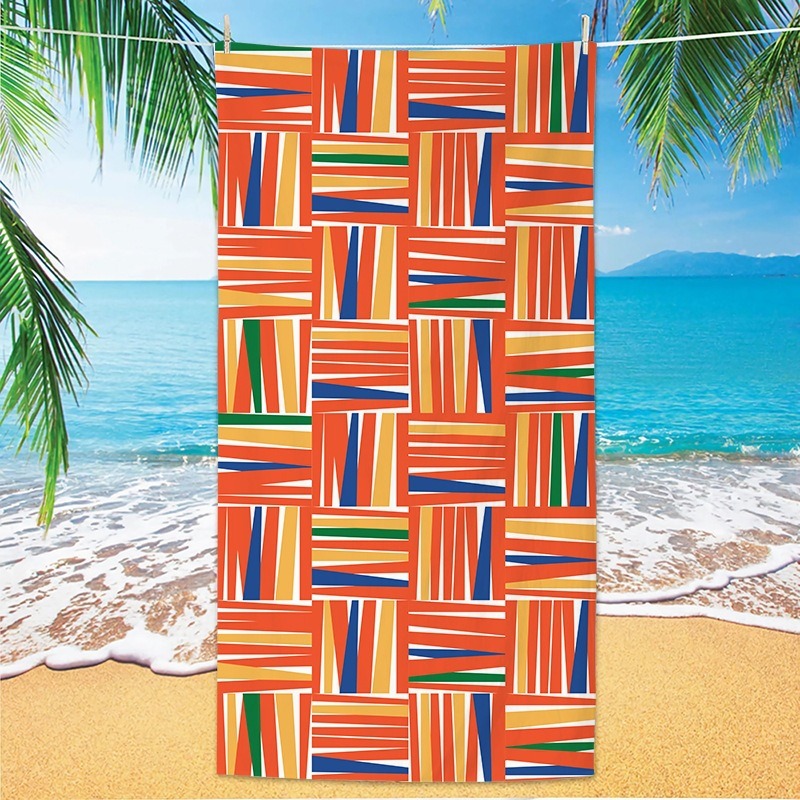 Toalla de baño de secado rápid - Ikat Woven Fabric reseña y precio