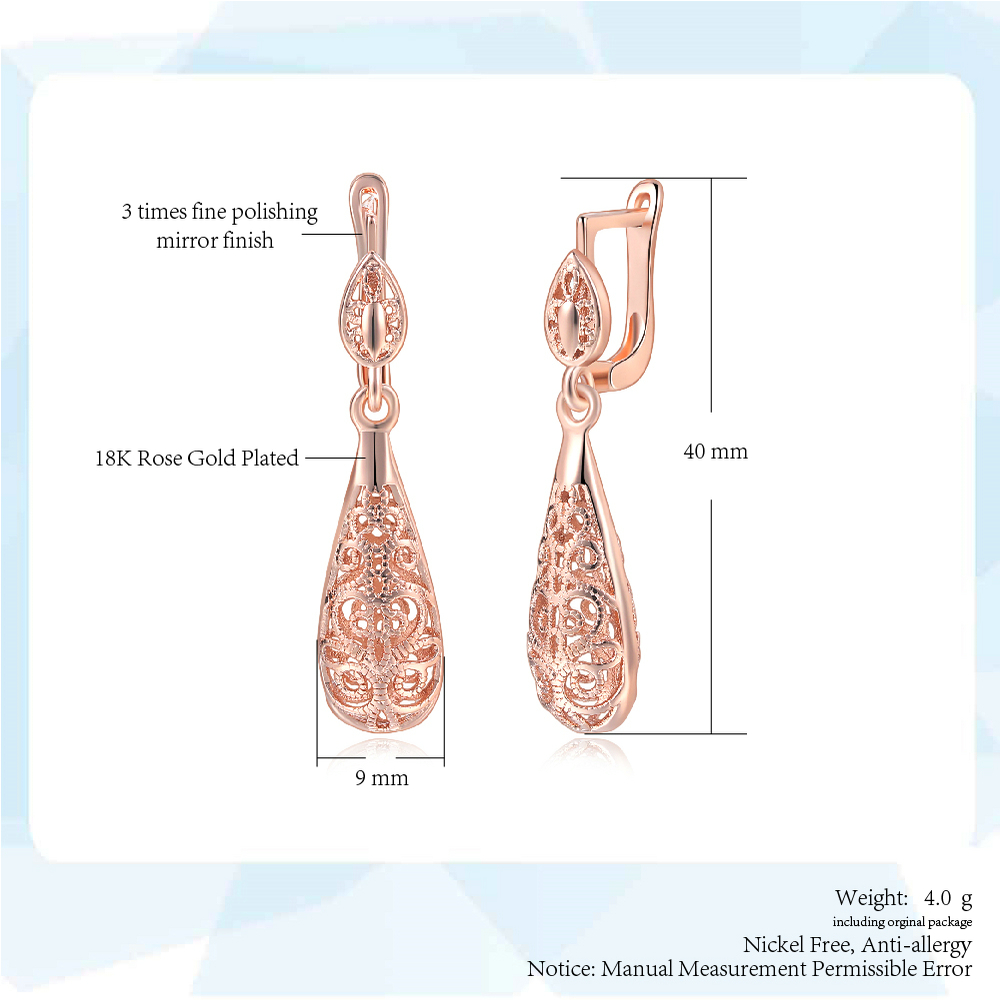 Pendientes de gota de agua de  - Ethnic Fashion Brands reseña y precio