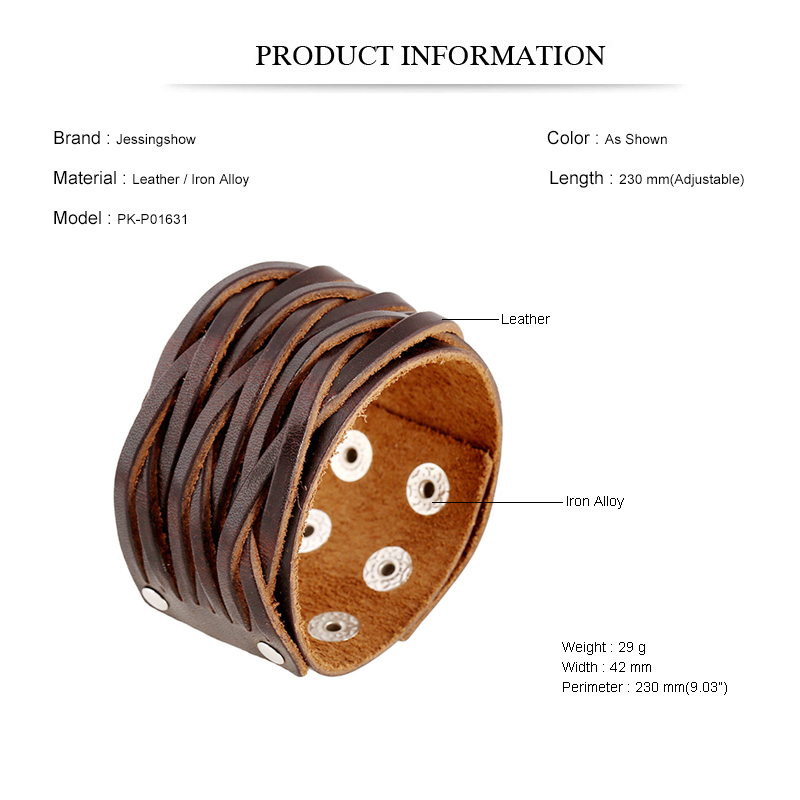 Pulseras anchas de cuero genui - Ethnic Fashion Pk reseña y precio