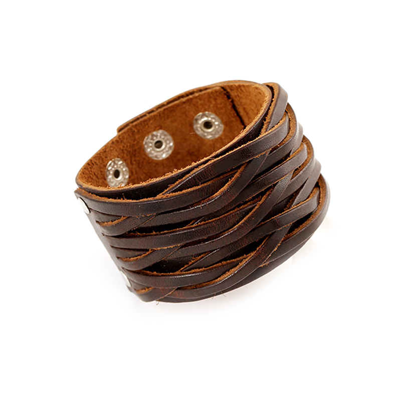 Pulseras anchas de cuero genui - Ethnic Fashion Pk reseña y precio
