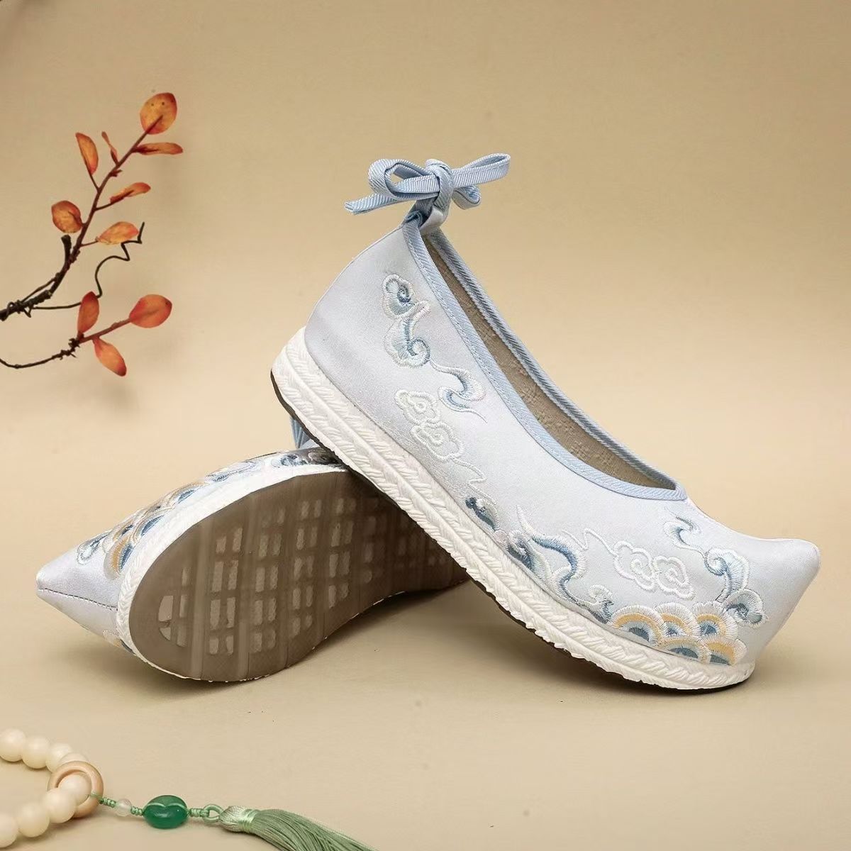 Zapatos Hanfu bordados de tall - Ethnic Style reseña y precio