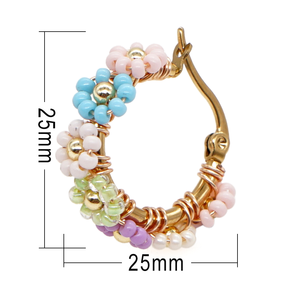 Pendientes bohemios Miyuki con - Latest Ethnic Fashion For Women reseña y precio