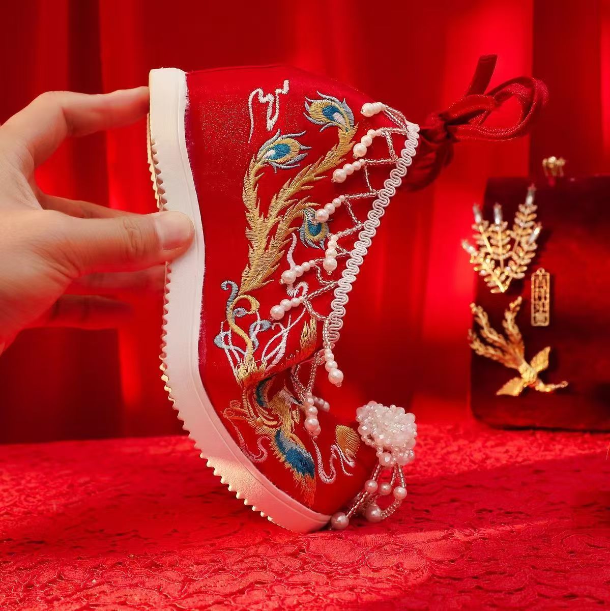 Nuevos zapatos de boda bordado - Ethnic Style reseña y precio