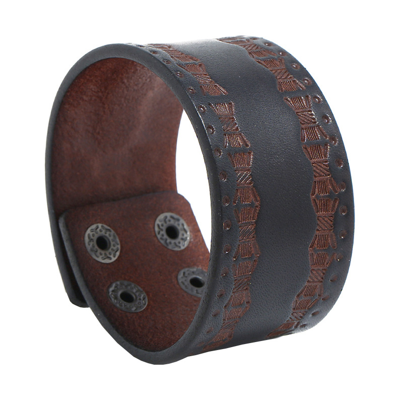 Pulsera ancha Retro de piel de - Ethnic Fashion Pk reseña y precio