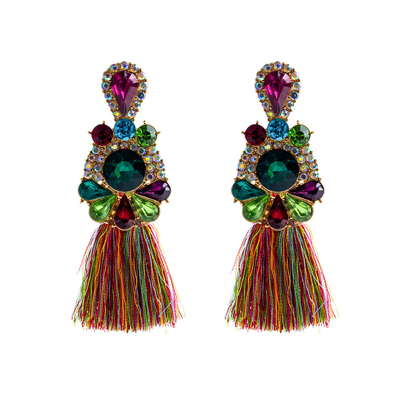 Pendientes de moda con diamant - Ethnic Fashion Brands reseña y precio