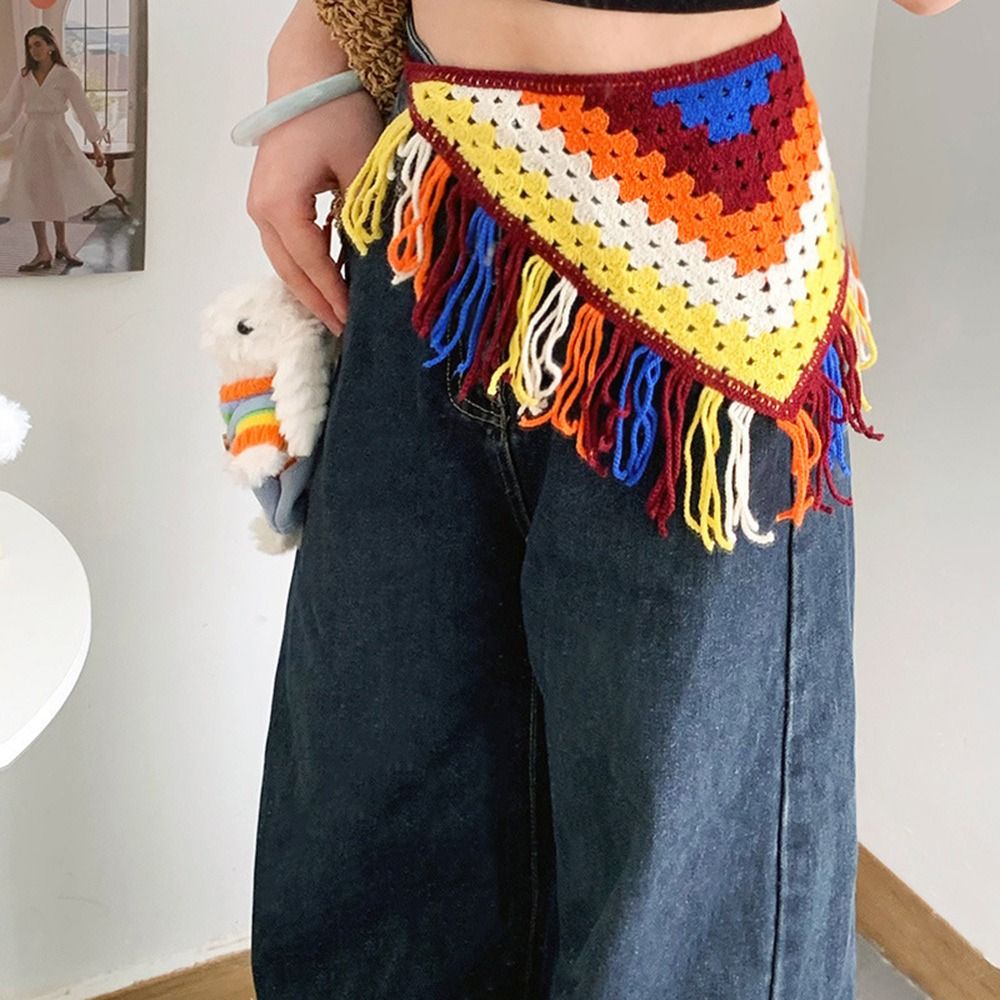 Cinturón de Moda con Borlas y  - Y2K Ethnic Fashion reseña y precio
